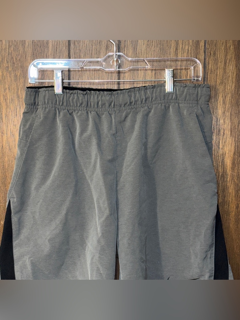 Nike Dri-FIT Athletic Shorts Mens Small Gray Black Training Gym - Picture 2 of 11